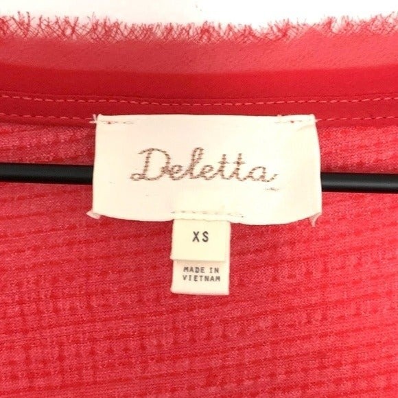Anthro Deletta Thea Tiered Ruffle Long Sleeve Top - Picture 2 of 7